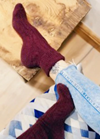 Бордові носки Mo-Ko-Ko Socks однотонні (25064166)
