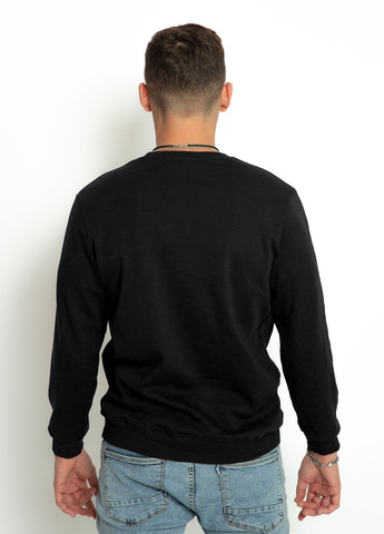 Чорний світшот Time of Style однотонний без декору (306717110)