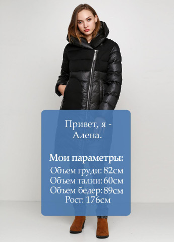 Черная зимняя куртка FineBabyCat