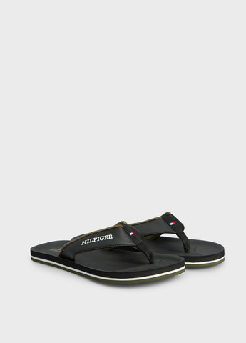 Черные кэжуал вьетнамки Tommy Hilfiger