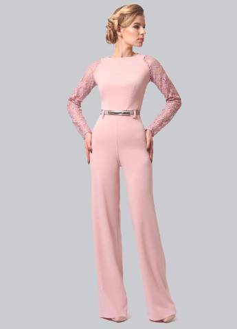 Комбинезон Lila Kass комбинезон-брюки светло-розовый деловой полиэстер