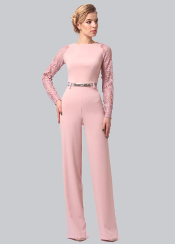 Комбинезон Lila Kass комбинезон-брюки светло-розовый деловой полиэстер