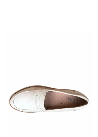 Clarks Туфлі білий з натуральна шкіра, — демісезон (252011515)