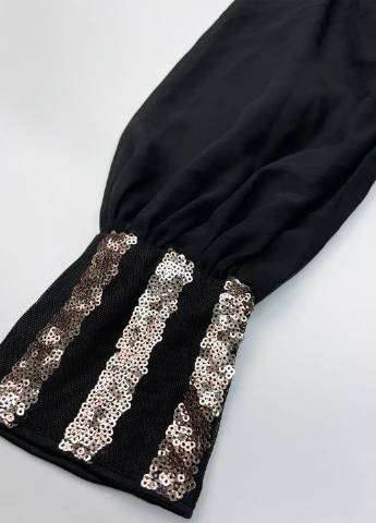 Черное вечернее платье а-силуэт SHEIN однотонное