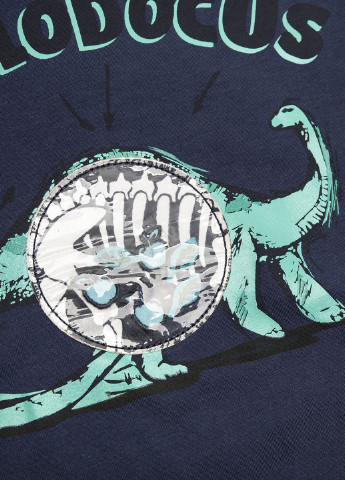 Coccodrillo свитшот динозавр темно-синий кэжуал хлопок, трикотаж