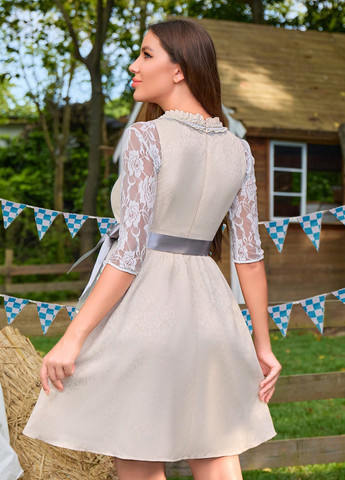 Кремова кежуал сукня а-силует SHEIN однотонна