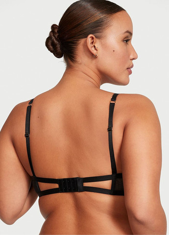 Чорний демісезонний комплект (бюстгальтер, трусики) Victoria's Secret