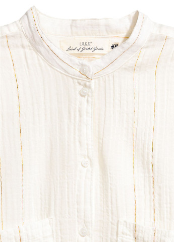 Молочная летняя рубашка H&M