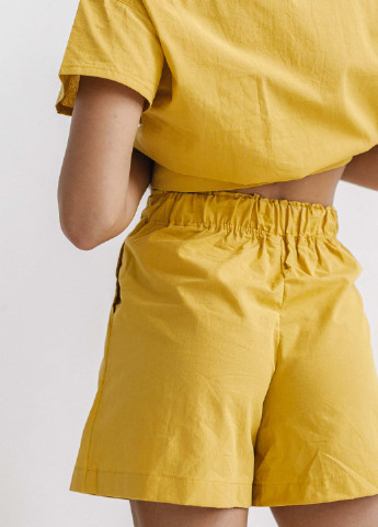 Горчичная всесезон пижама женская с шортами curry (xxl) футболка + шорты Leglo