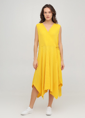 Желтое кэжуал платье Avon однотонное