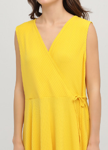 Желтое кэжуал платье Avon однотонное