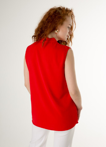 Красная летняя базовая блуза - топ INNOE Блуза