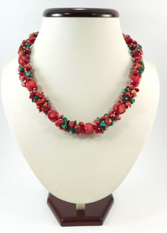 Эксклюзивное ожерелье "Цветочный вальс" Fursa fashion (188126192)
