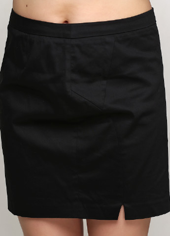 Черная кэжуал однотонная юбка Naf Naf мини