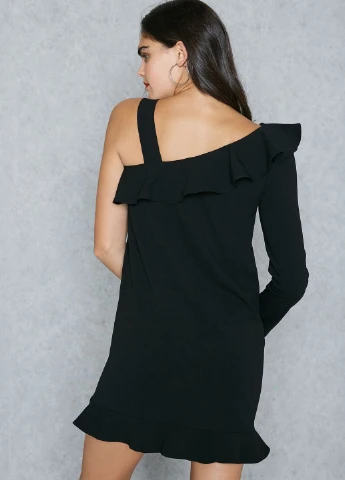 Черное кэжуал платье Mango однотонное