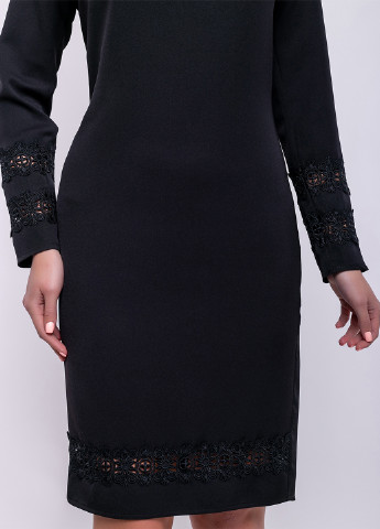 Черное кэжуал платье ST-Seventeen однотонное