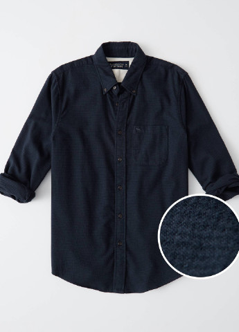 Темно-синяя кэжуал рубашка в клетку Abercrombie & Fitch