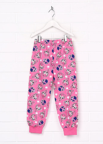 Розовые домашние демисезонные прямые брюки Primark