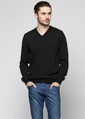 Черный демисезонный пуловер пуловер Barbieri
