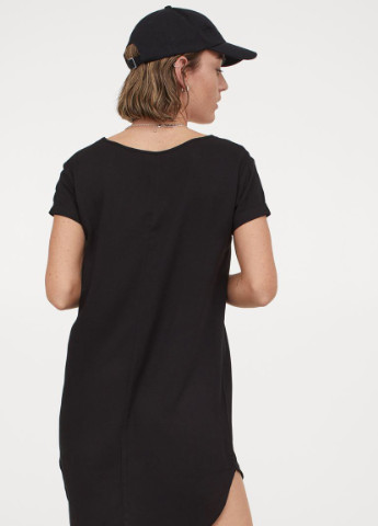 Чорна кежуал коротке плаття-сукня H&M однотонна