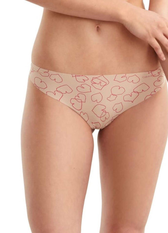 Бежевый демисезонный комплект (бюстгальтер, трусики) Calvin Klein