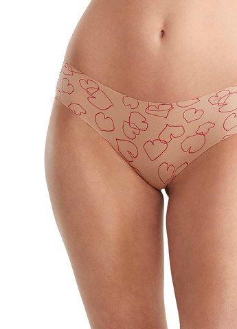 Бежевый демисезонный комплект (бюстгальтер, трусики) Calvin Klein