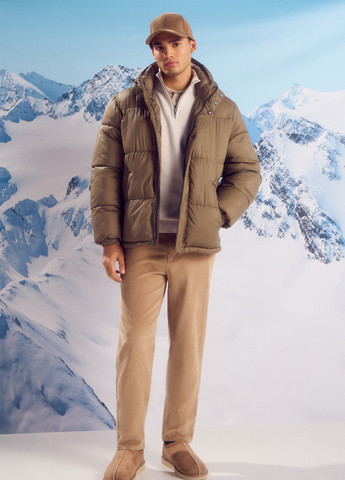 Оливкова (хакі) зимня куртка Springfield