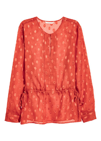 Кирпичная демисезонная блуза H&M