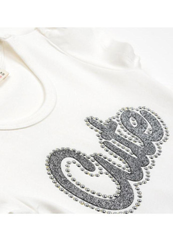 Сіра футболка "cute" (12424-116g-cream) Breeze (205773324)