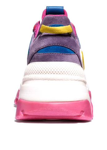 Розово-лиловые демисезонные кроссовки Coach