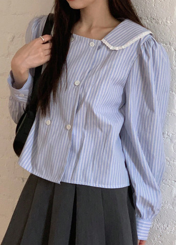 Голубая блуза SHEIN