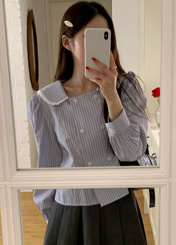 Голубая блуза SHEIN