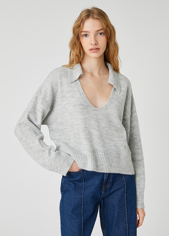 Сірий демісезонний пуловер пуловер KOTON