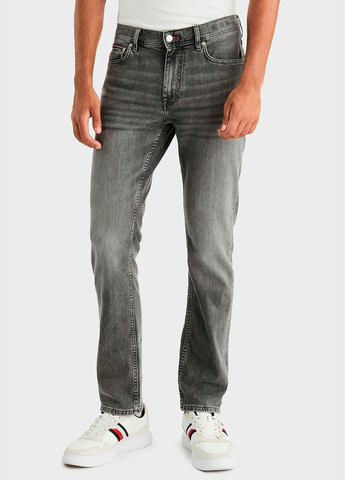 Темно-серые демисезонные прямые джинсы Tommy Hilfiger