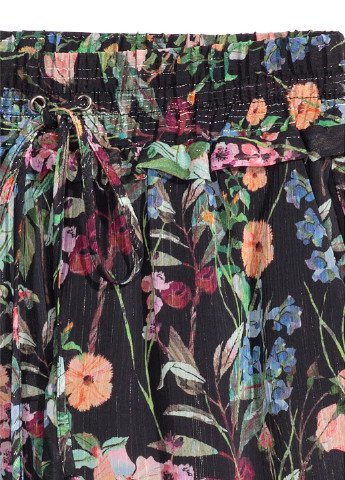 Штани H&M завужені квіткові комбіновані кежуали поліестер