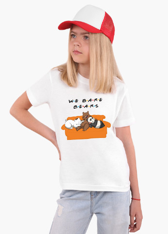 Біла демісезонна футболка дитяча вся правда о медведях (we bare bears) білий (9224-2890) 164 см MobiPrint