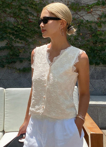 Кремова блуза SHEIN