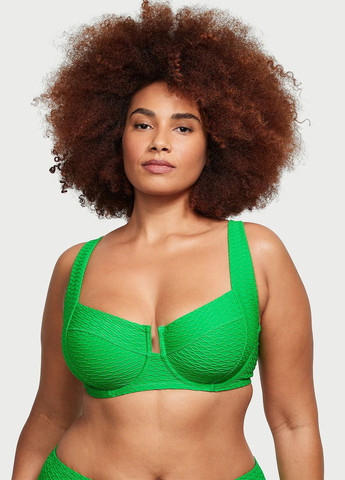 Зеленый летний купальник (лиф, трусики) раздельный Victoria's Secret