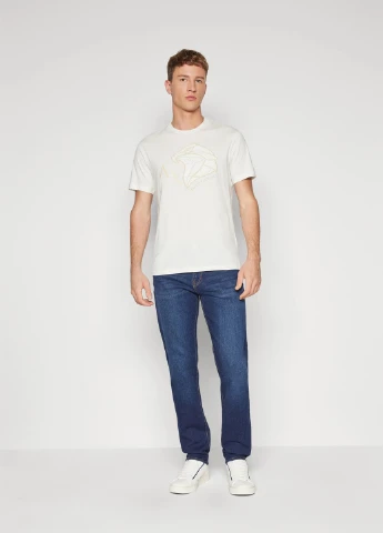 Молочная футболка Armani Exchange