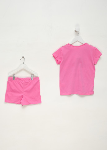 Розовая всесезон пижама (футболка, шорты) футболка + шорты Mint & Berry