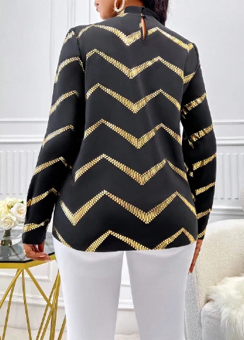 Чёрная блуза SHEIN