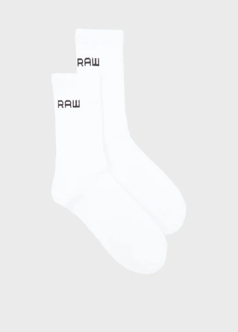 Білі шкарпетки (2 пари) G-Star Raw логотипи (366302432)