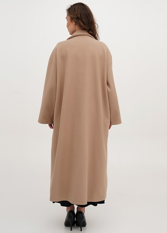 Темно-бежевое демисезонное Пальто двубортное Boohoo