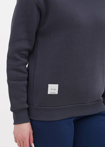 Графітовий світшот Chikiss однотонний без декору (257429348)