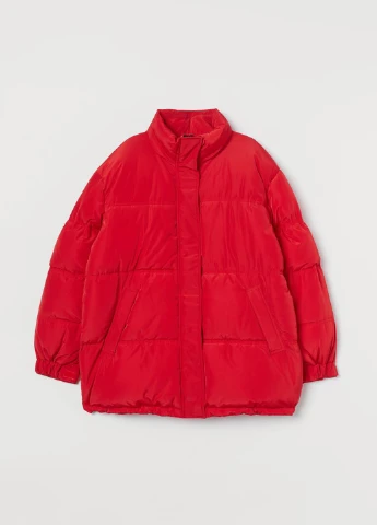 Красная зимняя куртка H&M