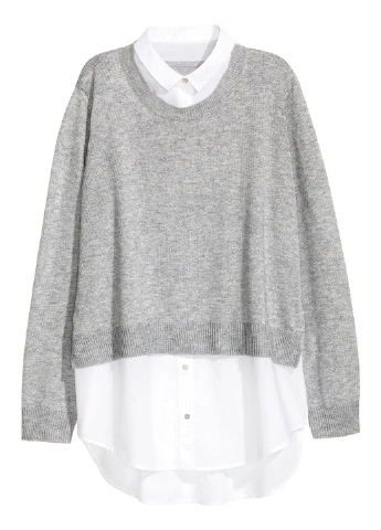 Серый демисезонный джемпер H&M