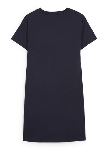 Темно-синя кежуал сукня для вагітних сукня-футболка, а-силует C&A однотонна