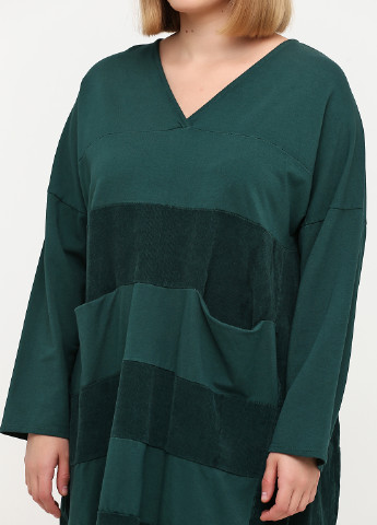 Темно-зелена кежуал сукня оверсайз Italy Moda однотонна