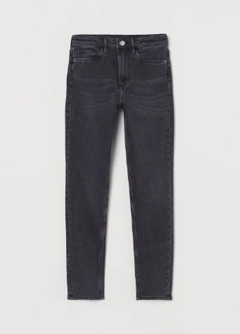 Черные демисезонные джинсы H&M
