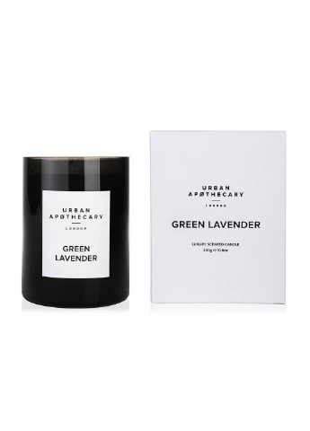 Ароматическая свеча из натурального воска Green lavender 300 г (UALWGLC300) Urban Apothecary (227516272)